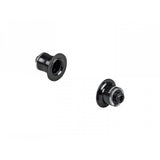 Black Bontrager Entry End Cap for CL81 hub, 135mm old, suitable for front or rear wheel replacement component.