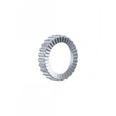 Silver Bontrager Ratchet EXP 36-Tooth Rear Hub Star Ratchet for 142mm OLD, bicycle component with precision gearing.