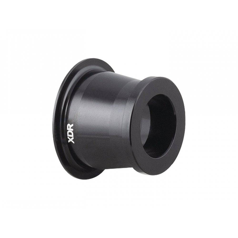 Black Bontrager Ratchet EXP Road 12mm Drive Side Axle End Cap for 142mm OLD bike wheel hubs.