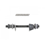 Trek Bontrager Approved loose ball rear hub axle kit in silver and black for 130mm OLD bike components, front and rear.