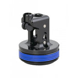 Bontrager Line Elite dropper post actuator in black with finishing kit, 34.9mm diameter, showing detailed components.