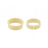 Bontrager Line Elite 34.9mm dropper post bushing kit in cream color, replacement component for bike dropper post parts.
