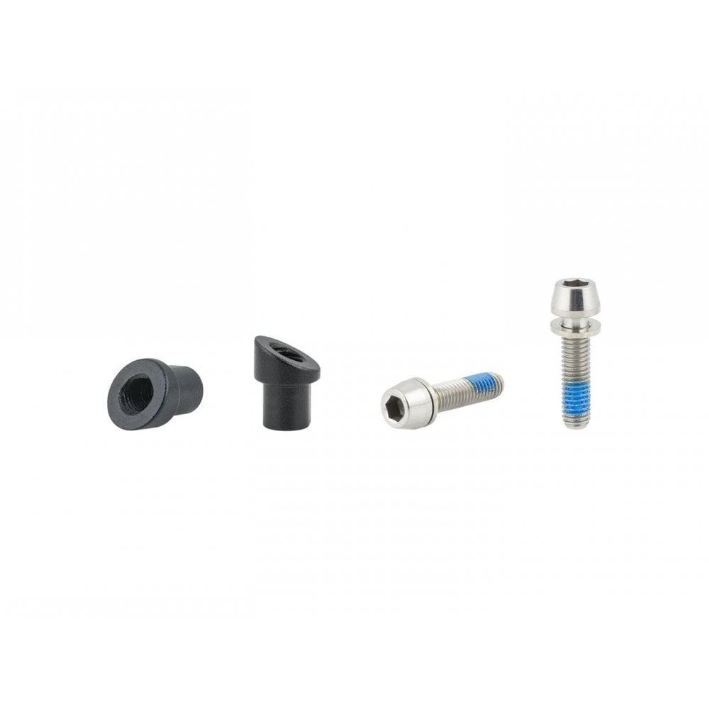 Bontrager 2022 RSL MTB barstem combo D nut hardware in black, mountain bike component for secure handlebar and stem connection.