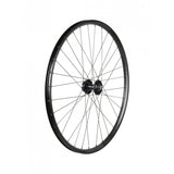 Bontrager Kovee TLR 27.5-inch mountain bike front wheel with 32 holes, 6-bolt disc, black finish, no cassette included