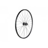 Bontrager Connection Disc 700c rear road wheel with Shimano HG 8/9/10-speed, silver and black, bike component for road cycling.