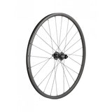 Bontrager Paradigm SL 700c rear road wheel with centerlock disc, 24H silver nipples, Shimano HG 11-Speed compatible component.