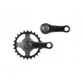Trek Wheel Top Alloy Kids' MTB crankset with 70mm arms and 26T black chainring, durable bike component for children’s mountain bikes.