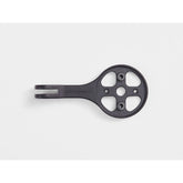 Bontrager Pro Blendr Alloy bike computer mount in black, designed for secure attachment to handlebars and compatible with bike accessories.