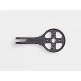 Bontrager Pro Blendr Alloy bike computer mount in black, designed for secure attachment to handlebars and compatible with bike accessories.