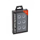 Trek Bontrager Aeolus RSL CeramicSpeed coated hub kit for road cycling wheels, black component with intricate hub details.