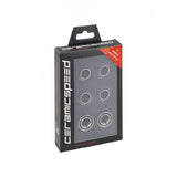 Black Bontrager Aeolus RSL CeramicSpeed hub kit for cycling wheels, component set by Trek, with detailed metal and hub design.