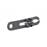 Black Trek Domane+ Speed sensor spacer for accurate cable management and tracking on bicycle components.