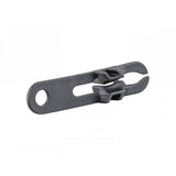 Black Trek Domane+ Speed sensor spacer for accurate cable management and tracking on bicycle components.