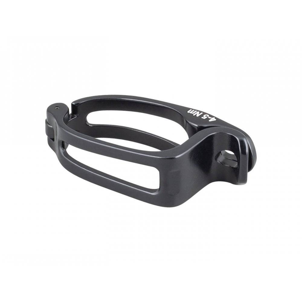 Black Trek Boone 2022 Gen 3 front derailleur band clamp, a replacement component for bike front derailleur hanger.