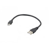 Bontrager USB Type-C charging cable for bike lights, 230mm black durable cable for reliable power and connectivity
