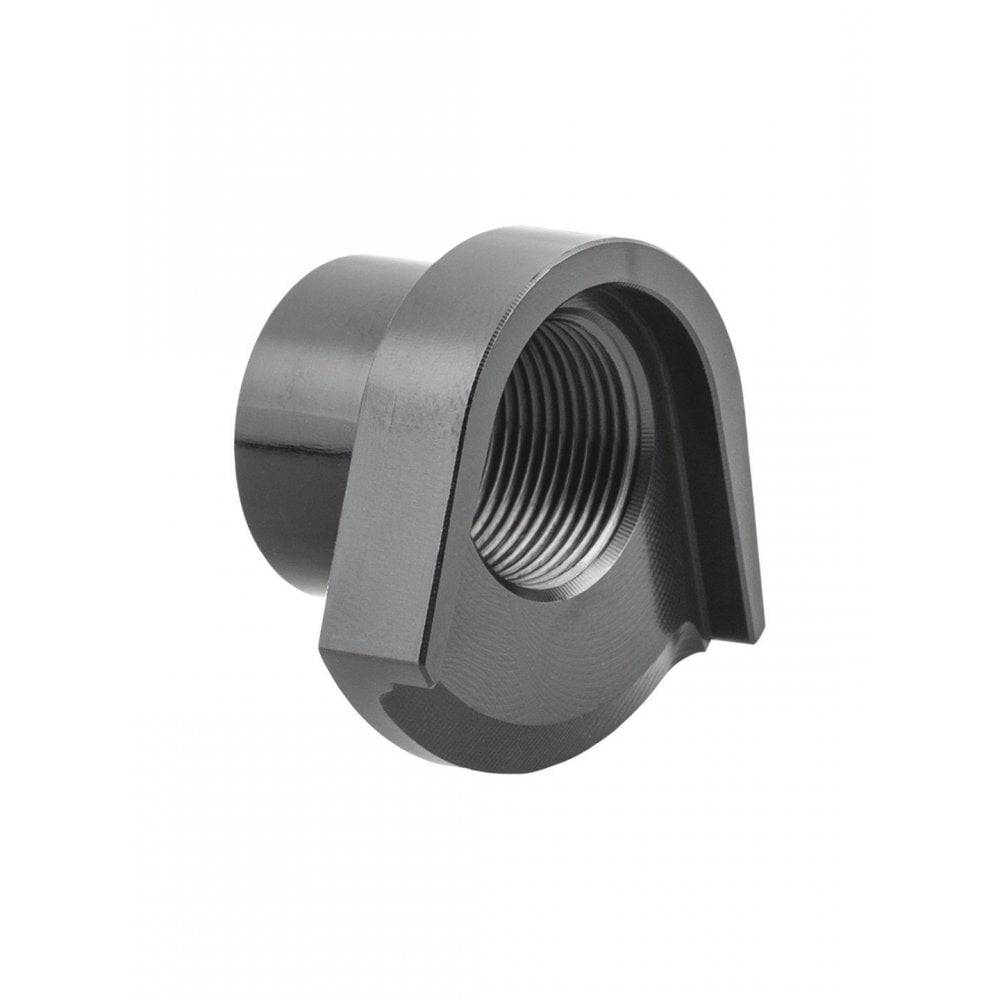 Trek 2022 ABP UDH non-drive dropout guide nut in black for suspension upgrade, component part for bicycle frame.