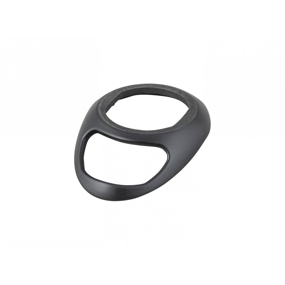 Trek road bike integrated headset cable routing spacer in black, designed for smooth steering and clean component installation.