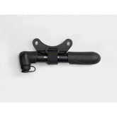 Bontrager Air Support Comp bike pump with mount, featuring Presta and Schrader valve compatibility for cycling accessories.