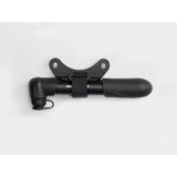 Bontrager Air Support Comp bike pump with mount, featuring Presta and Schrader valve compatibility for cycling accessories.