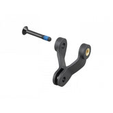 Bontrager Blendr bolt-on light mount stem component for bike accessories, showing the sleek black metal design and mounting mechanism.