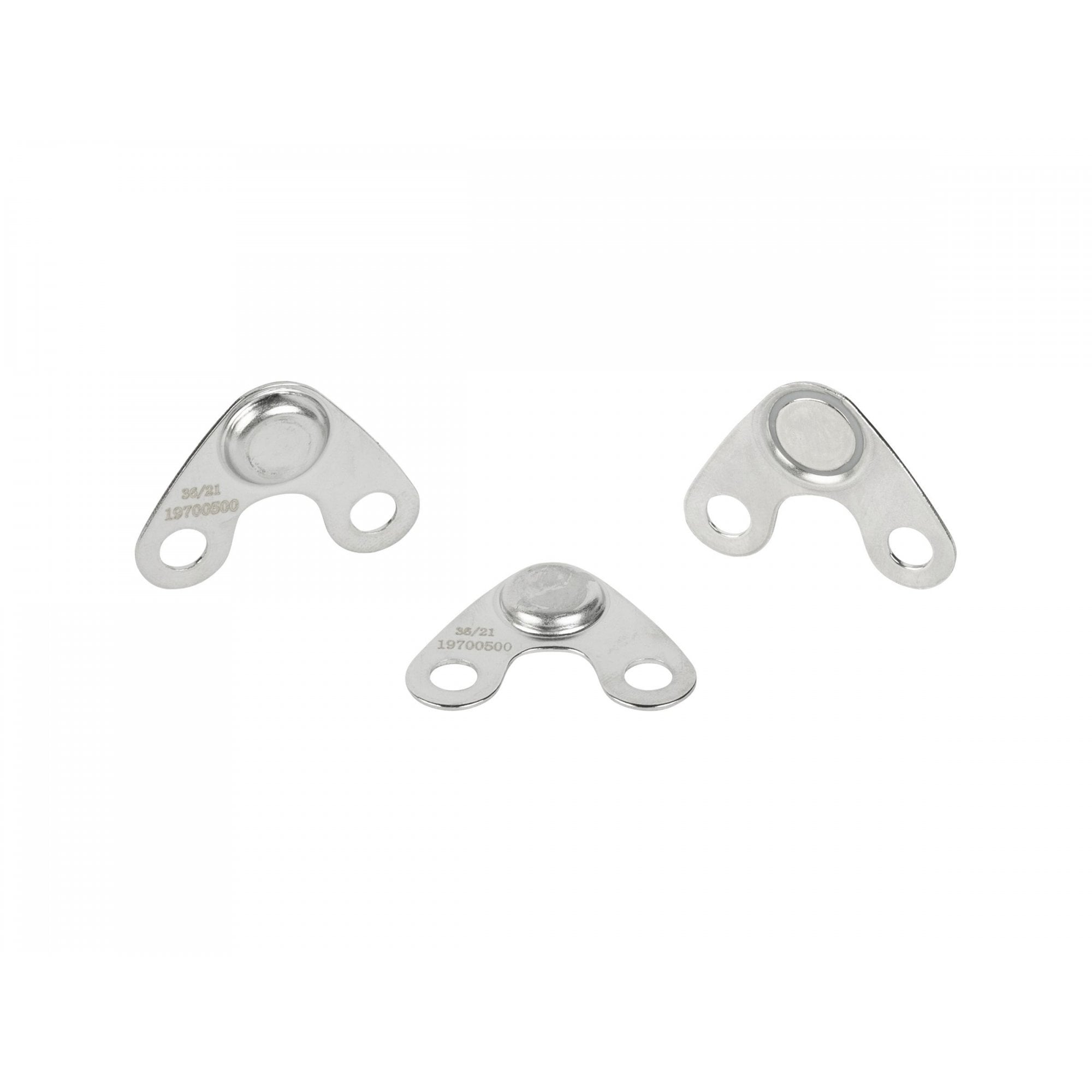 TQ 6-bolt speed sensor magnets for e-bike transmission systems, set of three components with metal bolts and magnetic strips.