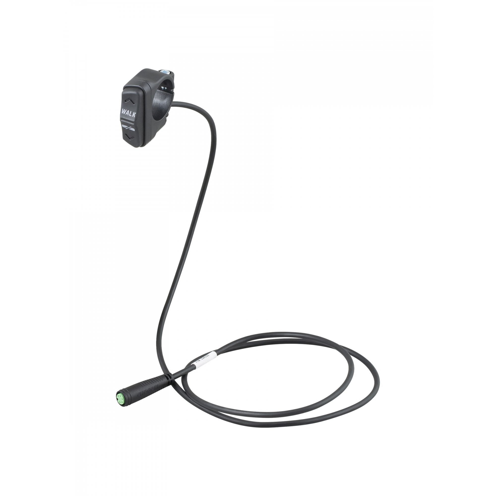 TQ HPR50 black remote with cable for TQ e-bike systems, compact control component for e-bike operation.