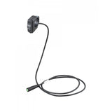TQ HPR50 black remote with cable for TQ e-bike systems, compact control component for e-bike operation.
