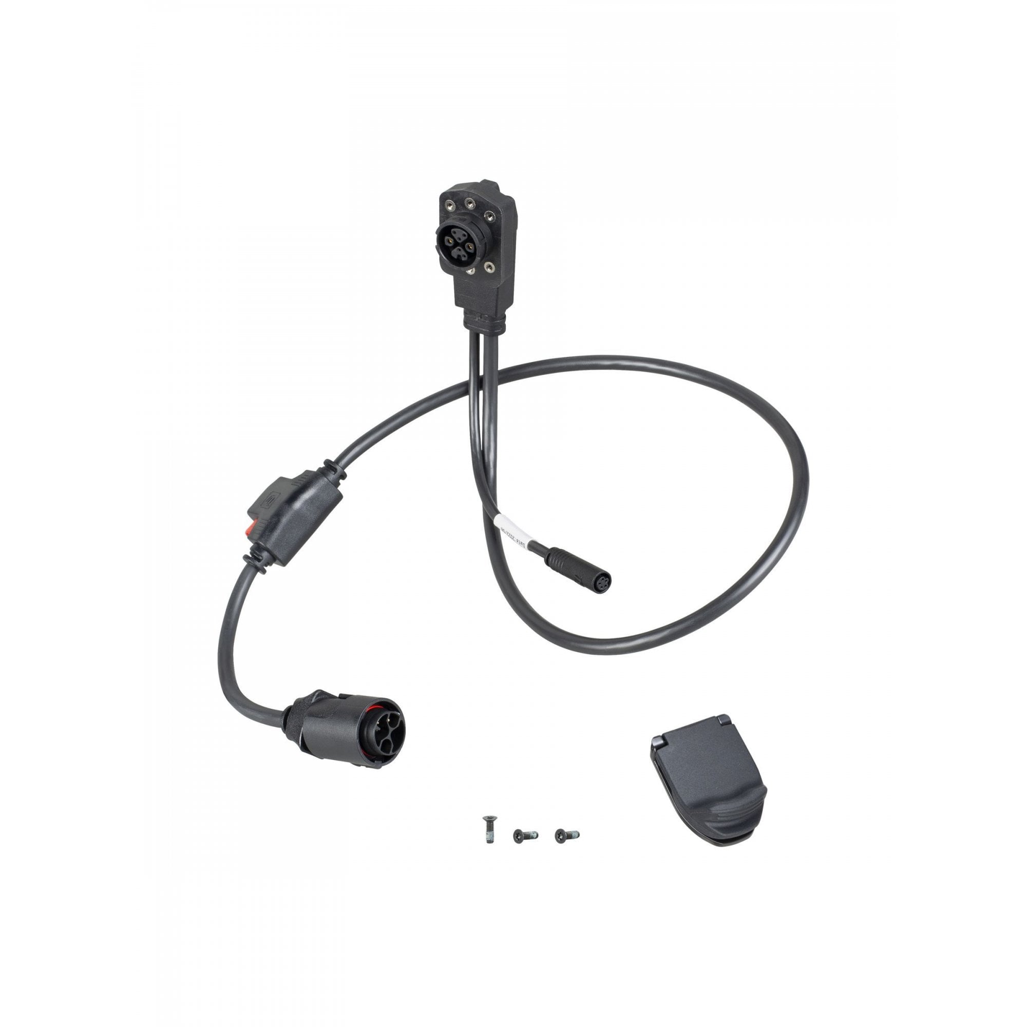 TQ HPR50 MTB Ebike main power cable set in black, 850mm long, designed for reliable electrical connection on mountain bikes.