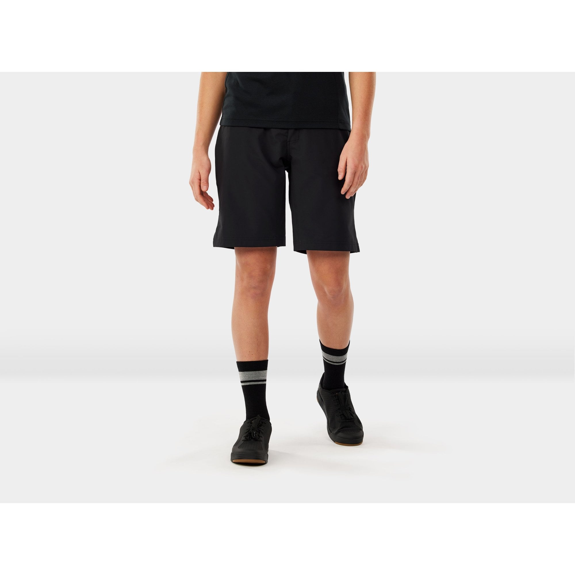 Trek Evoke women's mountain bike shorts with padded comfort for trail riding, lightweight and breathable outdoor cycling clothing