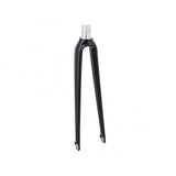 Trek 1-Series neutral black 700c road bike fork with 340mm length and 40mm rake, component for road bicycle.