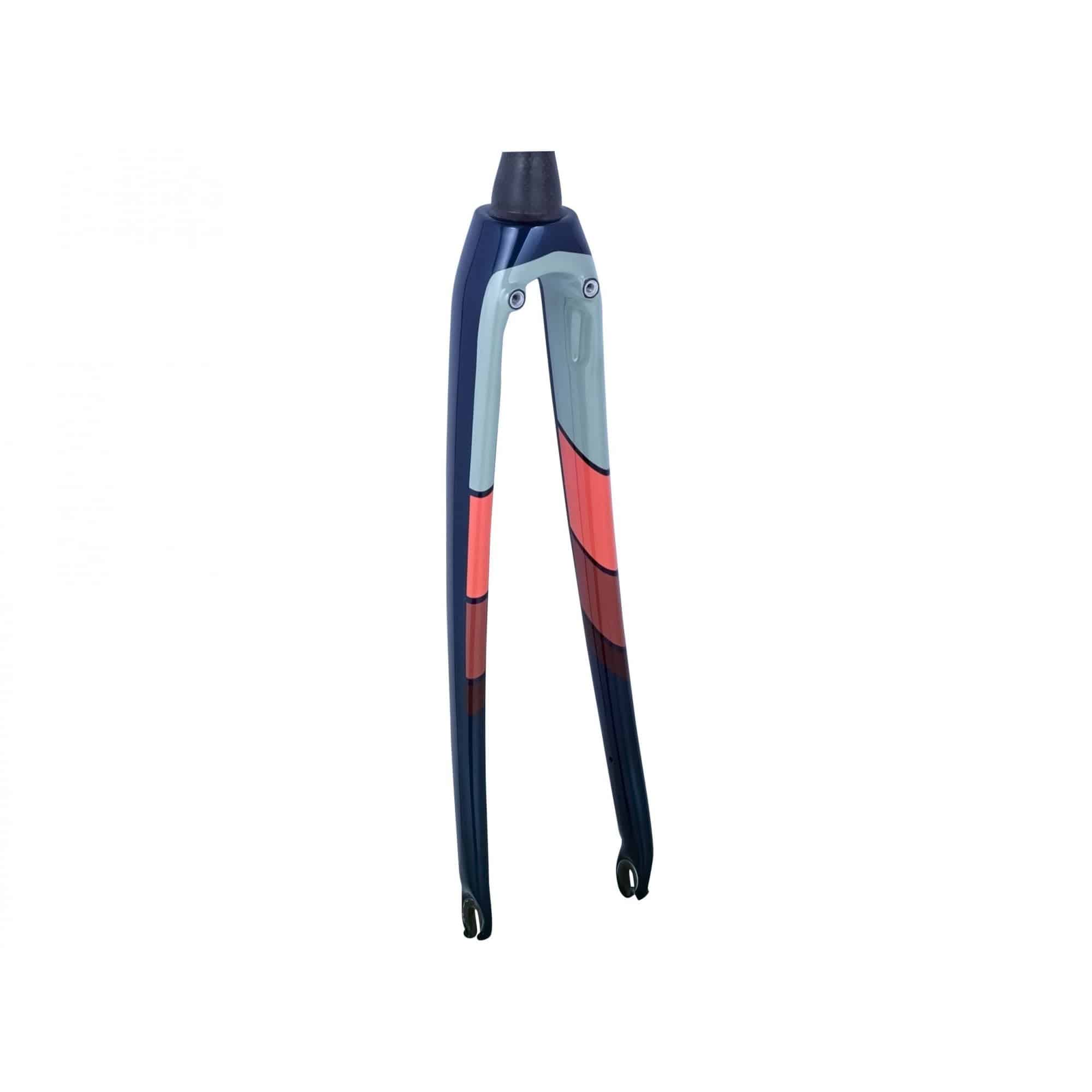 Trek Domane SL 8 700C road bike fork, lightweight carbon component for precision steering and durability.