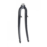 Trek 2017 Verve rigid 700C bike fork with threaded steerer and V-brake mounts, component for bicycle upgrade or repair.