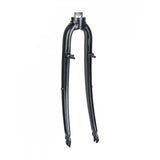 Trek 2017 Verve rigid 700C bike fork with threaded steerer and V-brake mounts, component for bicycle upgrade or repair.