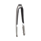 Trek 2019 Domane SLR 6 Disc women's road bike forks, lightweight carbon components for precise steering and handling.