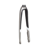 Trek 2019 Domane SLR 6 Disc women's road bike forks, lightweight carbon components for precise steering and handling.