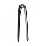 Trek Domane SLR 7 700C road bike forks, lightweight carbon components for precise steering and control.