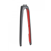 Trek Domane SLR 9 700C road bike forks in matte Dnister and Viper Red, lightweight bike components for performance cycling.
