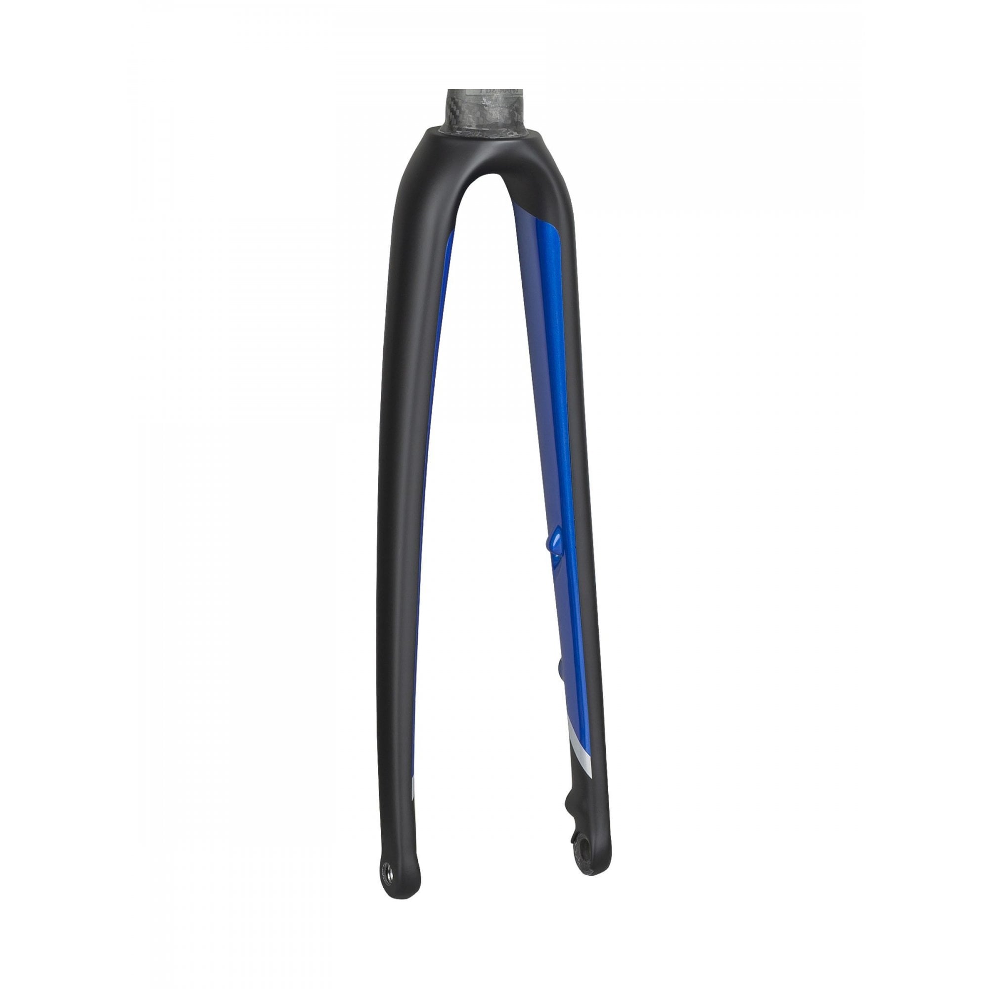 Trek Emonda SL 7 700C road bike forks with disc brake compatibility, black lightweight bicycle component.