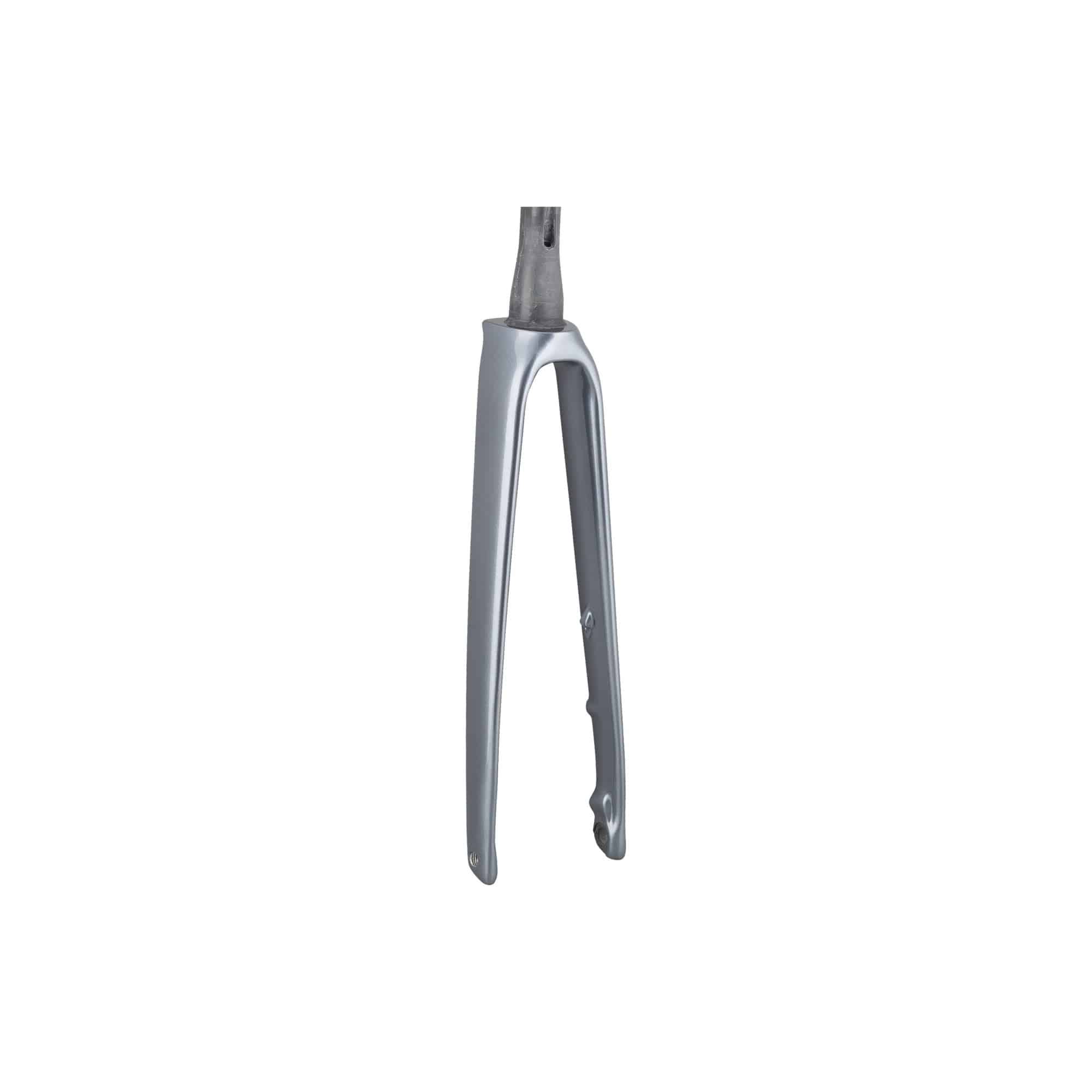 Trek Emonda SL 7 carbon road bike forks in galactic grey onyx finish, lightweight bicycle component for Trek road bikes.