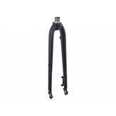 Black Trek Conduit+ Disc Brake 700c rigid fork with 286mm length and 45mm offset, matte finish, for bike components.