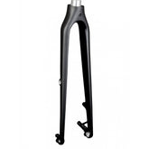 Trek FX 3 Disc carbon fork in black, 318mm length, 50mm offset, for pavement bikes, component for road cycling.