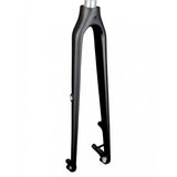 Trek FX 3 Disc carbon fork in black, 318mm length, 50mm offset, for pavement bikes, component for road cycling.