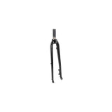 Black Trek FX Disc Fork with 700c wheels, ZS lowers, 50mm rake, 325mm length for mountain or hybrid bikes.