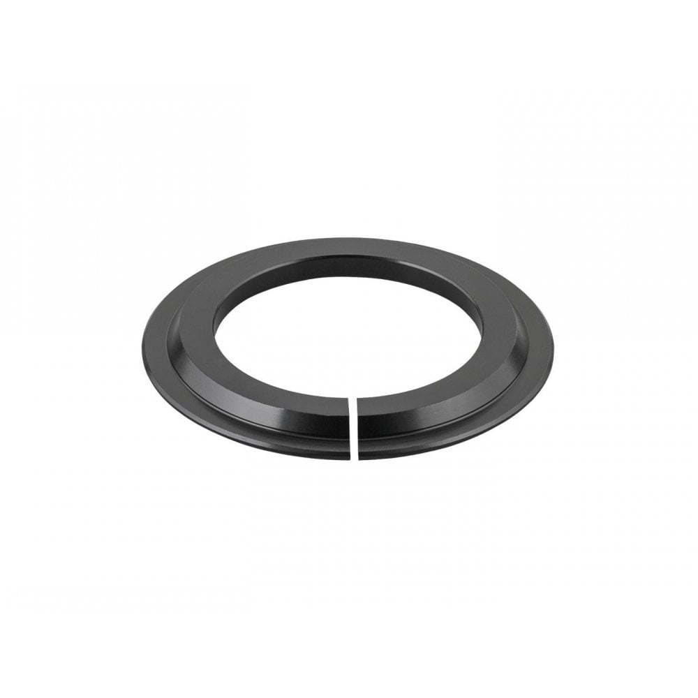 Trek Rail 29 headset reducer crown adapter in silver, fits 1.8" to 1.5" headsets for mountain bike components.
