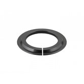 Trek Rail 29 headset reducer crown adapter in silver, fits 1.8" to 1.5" headsets for mountain bike components.