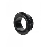 Trek Fuel EX 29 rocker pivot hat washer, 2.5mm x 12mm black replacement bike component, close-up of the black plastic part
