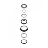 Trek fixed angle complete headset in black for 28.6mm and 38.1mm sizes, compatible with 2023 Fuel EX mountain bikes.