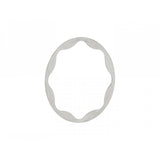 Trek Domane+ SLR Praxis crank spider spacer in Aero Grey, 0.5mm thickness, for chainline adjustment on bicycle components.