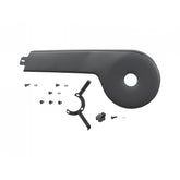 Trek Fetch+ 2 black chainguard assembly for bike chain protection, durable components, one size fits most bikes.
