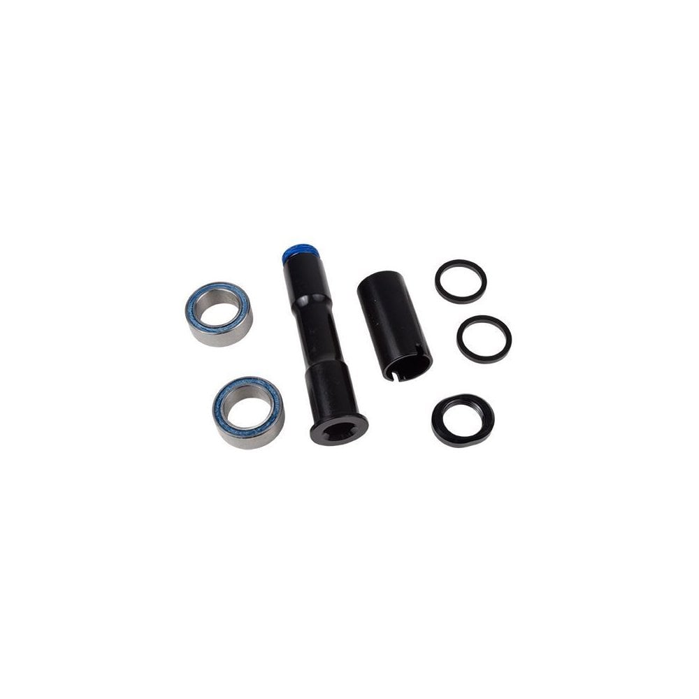 Trek Fuel EX 29 2016 main pivot hardware kit in black for suspension maintenance, showing various metal components.